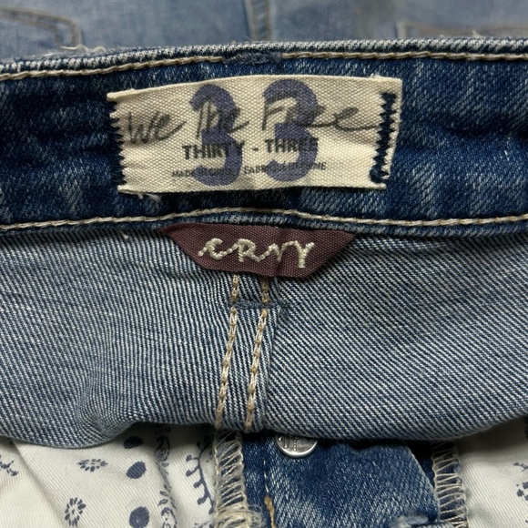FREE PEOPLE x We The Free Crvy Vintage High Rise Shorts Size 33 - Picture 2 of 8
